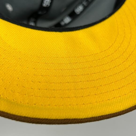 Feature Hat Baseball Cap Spellout New Era 59Fifty Streetwear Gray Fitted 7 3/8 - Picture 6 of 11